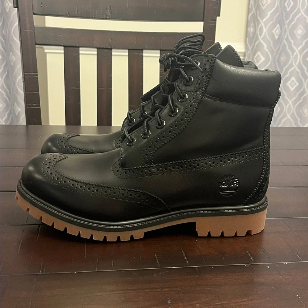 Timberland 6” Premium Brogue Boots new black Men’s Size 9